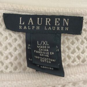 Ralph Lauren White Cape, Poncho L/ XL.
